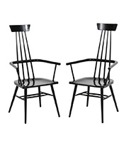 Black Wooden Chairs