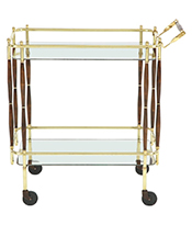 Brass Bar Cart, circa 1950_Thumbnail
