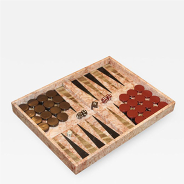 1970's Italian Marble Backgammon Set