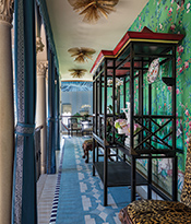 Palm Beach Showhouse Colorfull Hall THumb