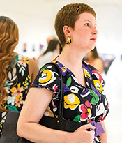 ProjectArt The Gallery at 200 Lex NYDC Guest enjoys artwork Thumbnail