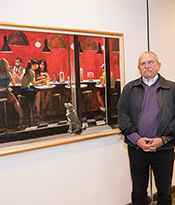 ASL Artist with Red Cafe Painting Thumbnail