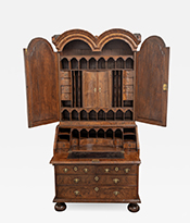 Walnut Bureau Bookcase Thumbnail