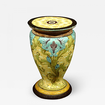 A Minton Majolica Garden Seat