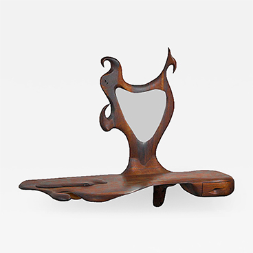 Gallery Walls 6_American studio craft wall shelf mirror