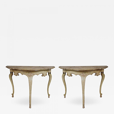 Pair Italian Rococo Consoles