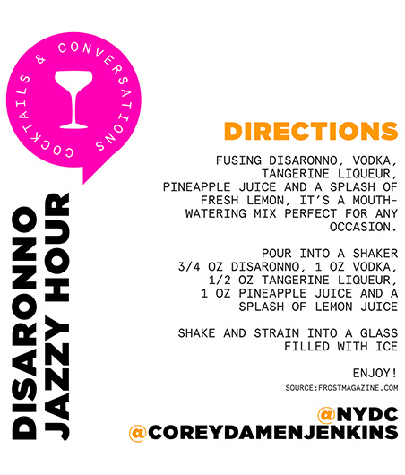 Corey Damen Jenkins Cocktail Recipe