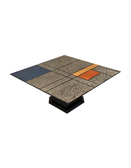 main_cosulich_interiors_and_antiques_products_new_york_design_1976_Cattaneo_Italian_Black_Lacquered_Silver_Grey_Mondrian_Decor_Coffee_table
