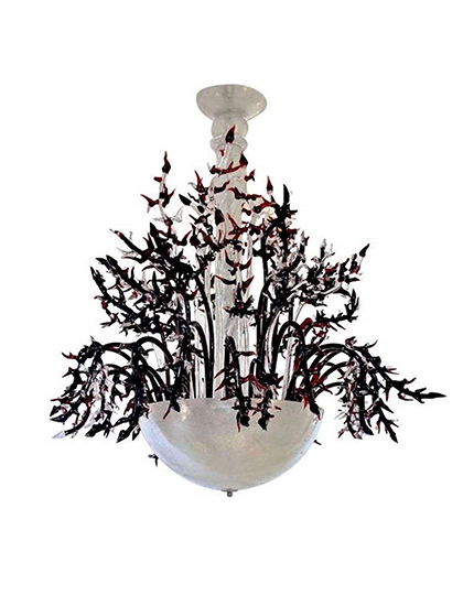 main_cosulich_interiors_and_antiques_products_new_york_design_1980s_Italian_White_Murano_Glass_Chandelier_Decor