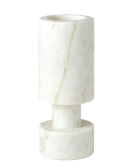 Luc Vase White Marble Main Image