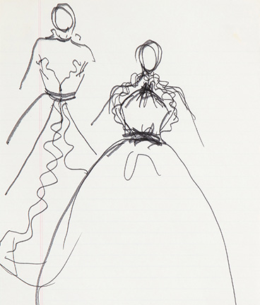 Guy Regal_Halston Sketches_Sketch 6