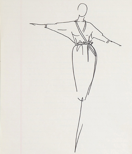 Guy Regal_Halston Sketches_Sketch 9