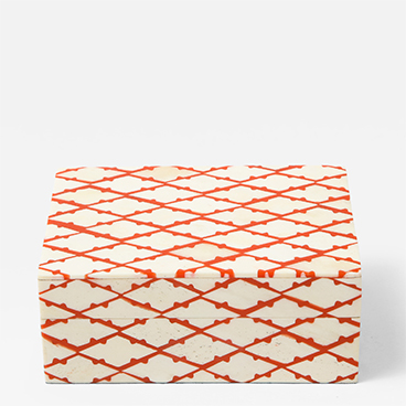 Natural Bone Coral Trellis Box