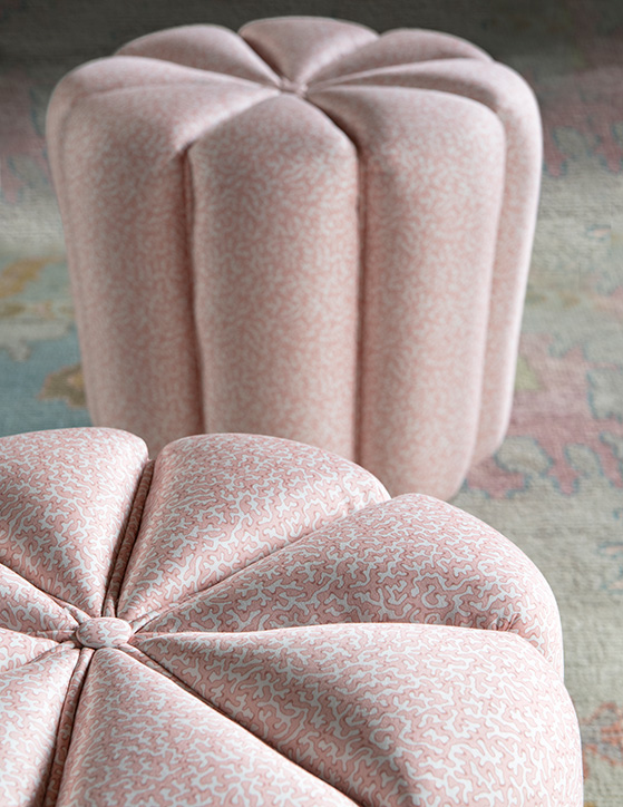 Petal Swivel Ottoman